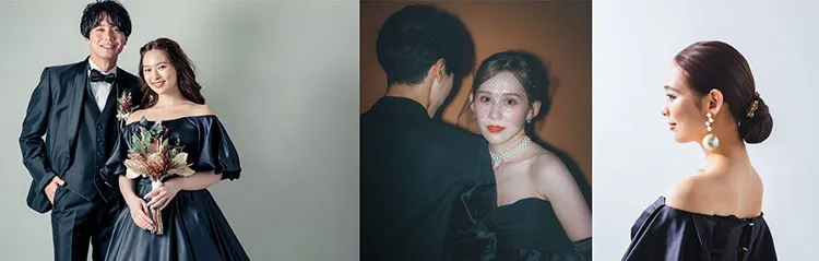 黒のウェディングドレス