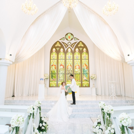 ブランバーチチャペル,シンプルウェディング,ウェディングドレス,チャペルフォト