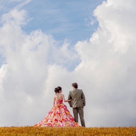 熊本城,ロケーションフォト,和装,色打掛,前撮り,ウェディングフォト