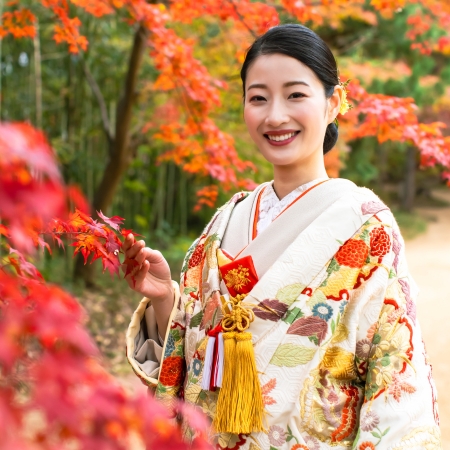 神道山,前撮り,フォトウェディング,ロケーションフォト,和装,色打掛,岡山フォトスタジオ