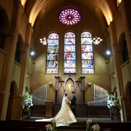 ブランバーチチャペル,シンプルウェディング,ウェディングドレス,チャペルフォト