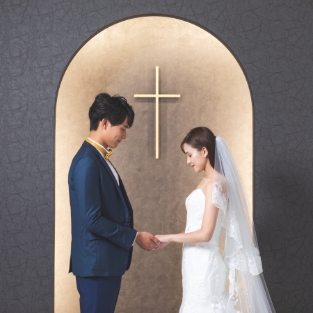 ブランバーチチャペル,シンプルウェディング,ウェディングドレス,チャペルフォト