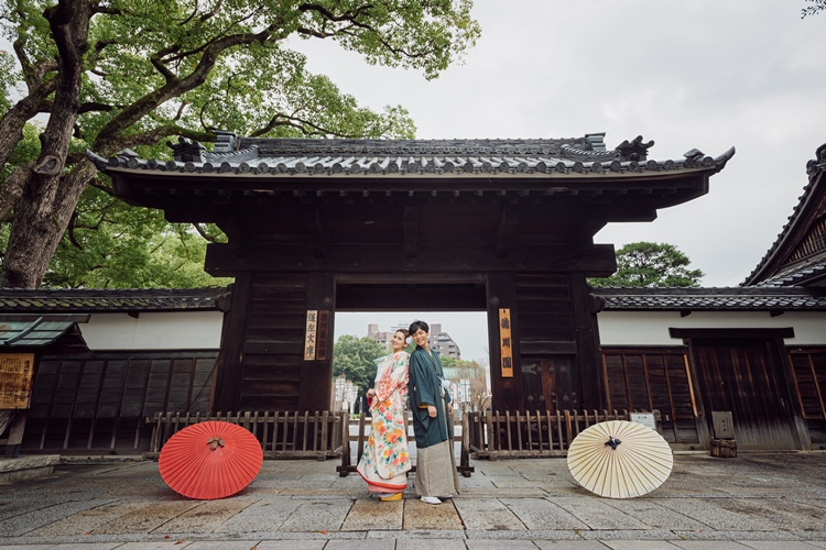 前撮り,フォトウェディング,和装,色打掛,ロケーションフォト,名古屋,徳川園