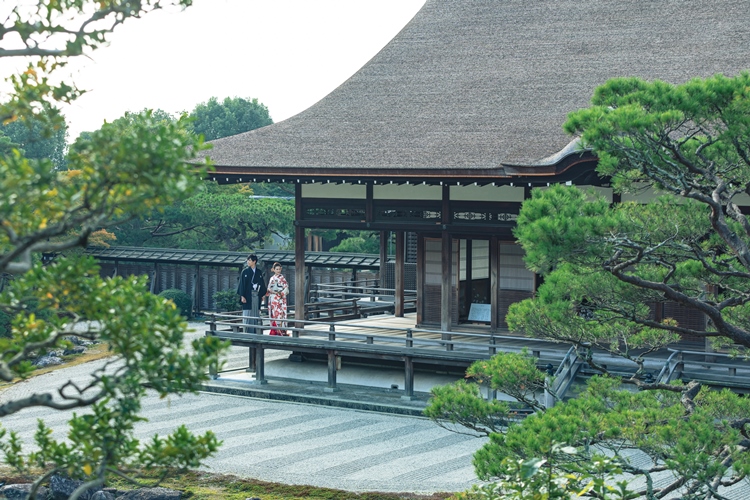 仁和寺,前撮り,フォトウェディング,京都,ロケーションフォト,和装,紋付,白無垢