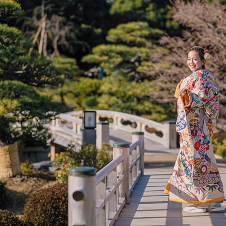 大仙公園,フォトウェディング,前撮り,和装,色打掛