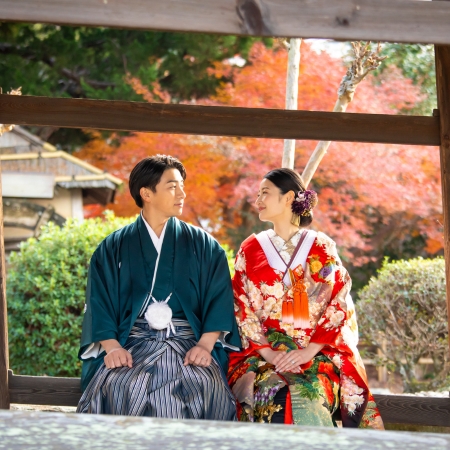 隨心院,フォトウェディング,前撮り,和装,白無垢,紋付