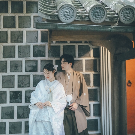 隨心院,フォトウェディング,前撮り,和装,白無垢,紋付