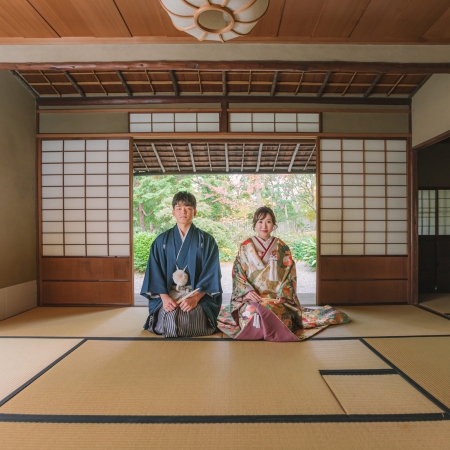 慶沢園,ロケーションフォト,和装,和装ロケーション,ウェディングドレス,タキシード,前撮り,フォトウェディング