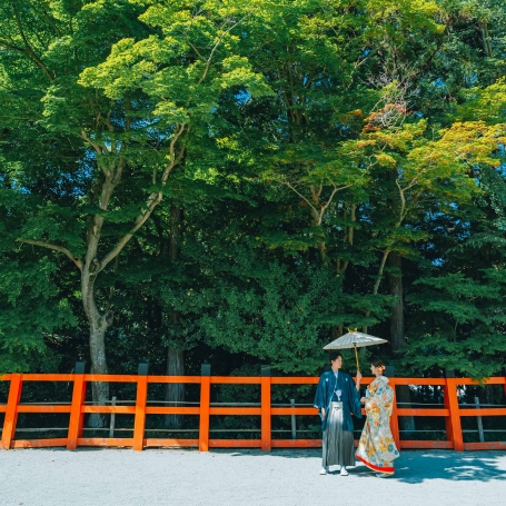 上賀茂神社,フォトウェディング,前撮り,和装,色打掛,紋付